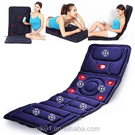 Full Body Vibrating Pad With Hot And Finger Press Neck Massager Bed Vibrating Pad With 9