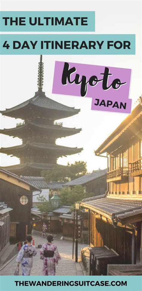 4 Day Kyoto Itinerary The Wandering Suitcase