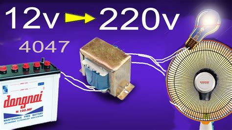 How To Make Inverter 12v To 220v Simple Circuit Diagram 50hz Youtube