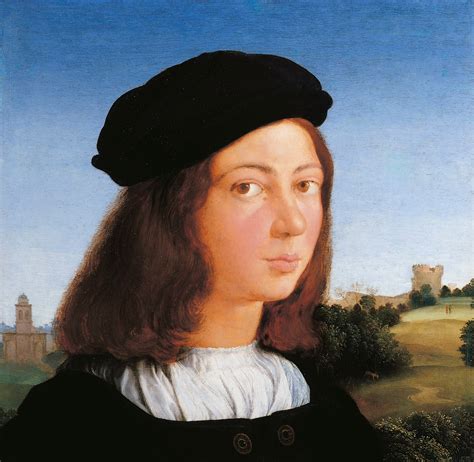 Raphael Urbino 1483 Rome 1520 Portrait Of A Man