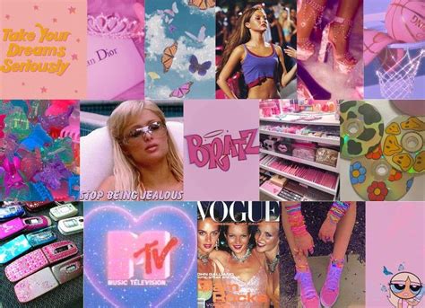 Boujee 90s2000s Aesthetic Wall Collage Kit Digital Download 60pcs