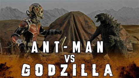 Ant Man Vs Godzilla Stop Motion Youtube