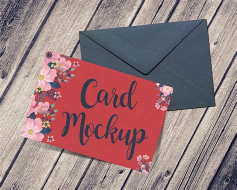 Greeting Card PSD Mockup - Free PSD File