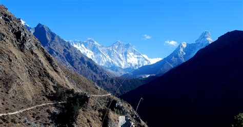 Route Map Of Everest Base Camp Ebc Trek Map