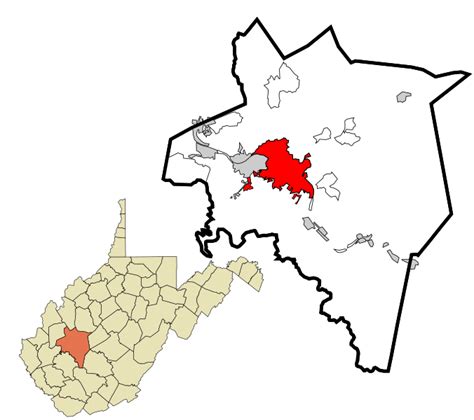 Image Kanawha County West Virginia Incorporated And Unincorporated