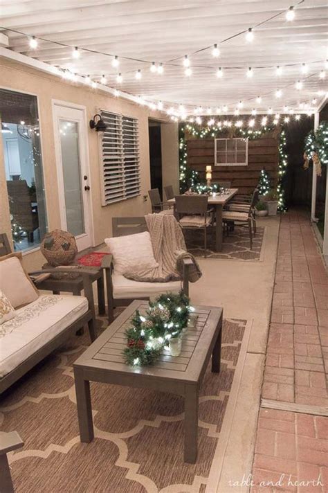 See more ideas about outdoor living, lanai, screened porch. 27 DIY String Lights Ideas For Fall Porch and Yard