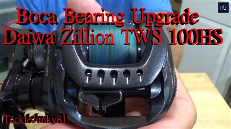 Boca Bearing Upgrade Daiwa Zillion TWS 100HS YouTube