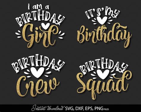 Birthday Queen Svg Birthday Svg Birthday Queen Squad Svg Etsy