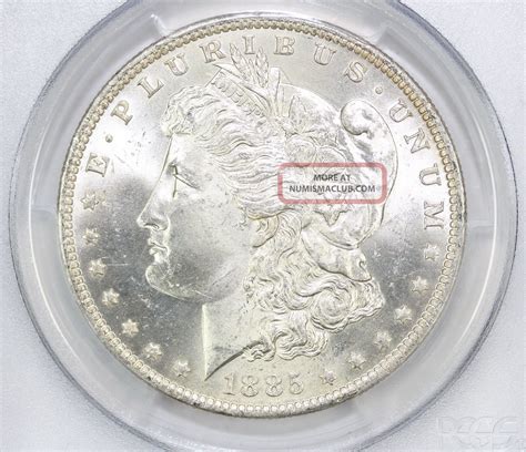 1885 O Morgan Silver Dollar Ms 64 Pcgs 1578