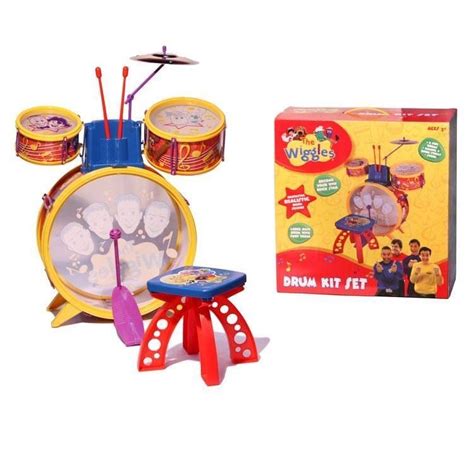 New The Wiggles Let S Rock N Roll Drum Kit Set Kids Musical