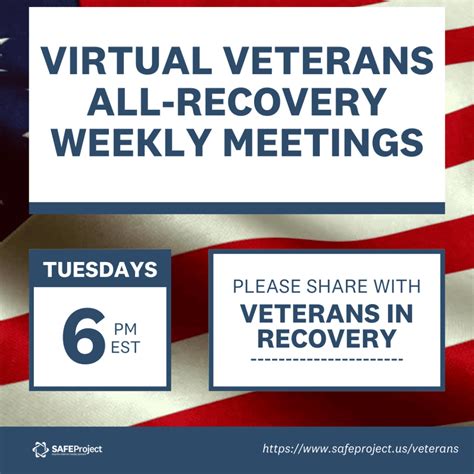 Virtual Veterans Recovery Meetings Safe Project