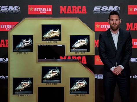Lionel Messi Wins Third Consecutive Golden Shoe Award Takes Overall
