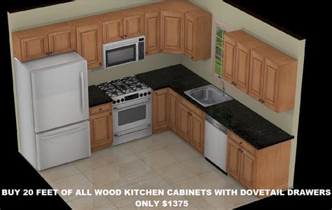 Timing is flexible what location: Buy 20ft kitchen cabinets as shown $1375. All wood ...