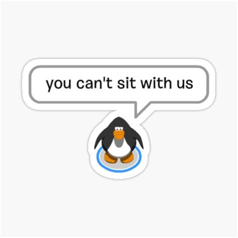 You Cant Sit With Us Sticker By Aurora Borealis Redbubble