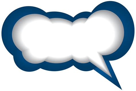 Speech Bubble Blue White Png Clip Art Image Gallery Yopriceville