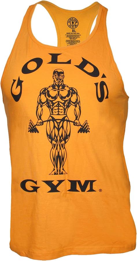 Golds Gym Classic Golds Gym Stringer Tank Top 100 Baumwolle Yellow M