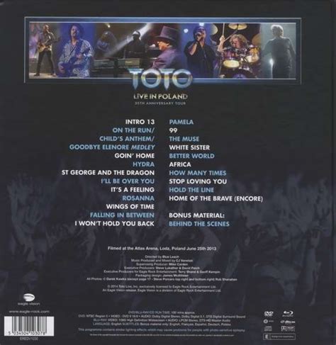Toto 35th Anniversary Tour Live In Poland 2013 Deluxe Edition Dvd
