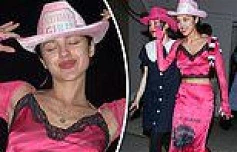 Olivia Rodrigo Rocks A Pink Satin Crop Top With A Skirt And Cowboy Hat