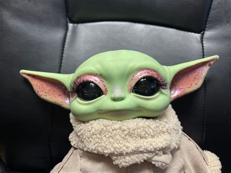 Baby Yoda Makeup Earslashes And Freckles Only Etsy