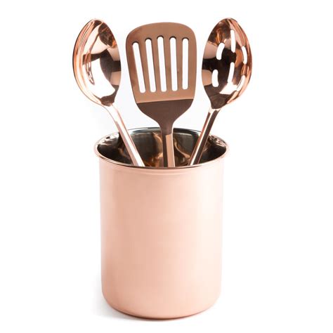 Toughened glass is designed to break into granular pieces on rare. Thyme and Table 4-Piece Copper Kitchen Utensil and Holder ...