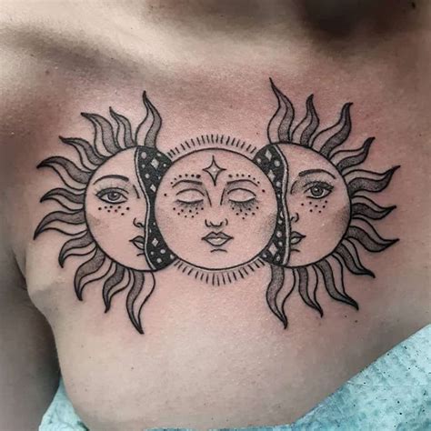 Top 36 Best Sun And Moon Tattoos 2020 Inspiration Guide Laptrinhx