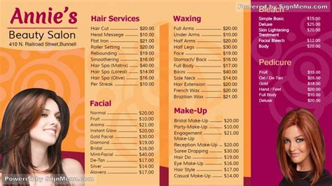 Digital Template Of A Branded Beauty Parlor