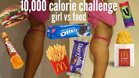 10000 Calorie Challenge Girl Vs Food Epic Cheat Day Youtube