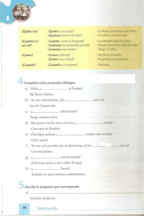 Atividade De Espanhol 6 Ao 9 Ano