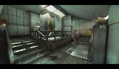 Artstation Alien Isolationspaceport Environment Concept Dump Brad