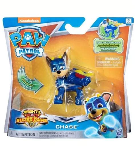 Paw Patrol Mighty Pups Super Paws Chase Figure New Toy T 1349