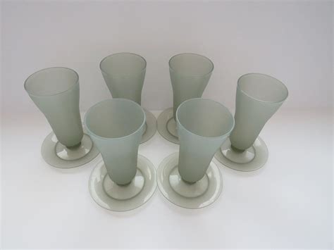 1960s Tupperware Parfait Dishes Set Of 6 Charcoal Gray Tall Serving
