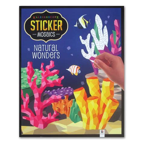 Jual Buku Import Kaleidoscope Sticker Mosaic Natural Wonders 15 Pages