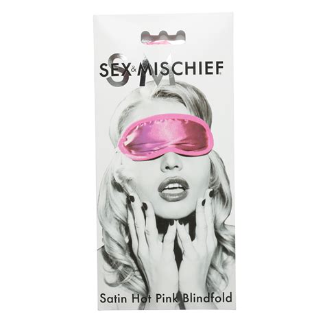 Ss100 04 Sex And Mischief Satin Blindfold Hot Pink Honey S Place