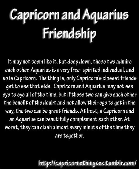 This pair make for lasting friends and their love is intense! Aquarius And Capricorn Quotes. QuotesGram