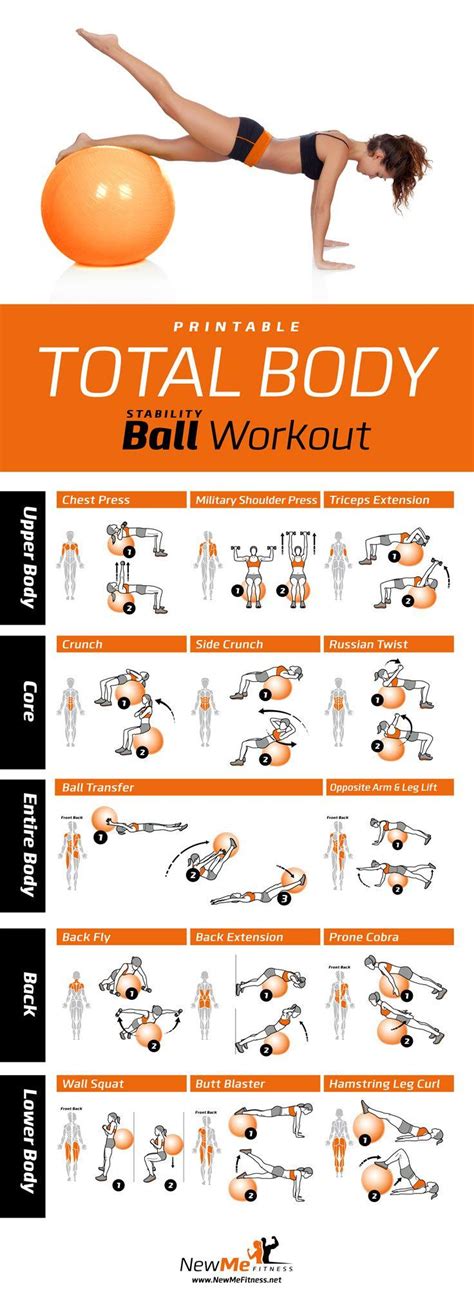 Printable Stability Ball Exercises