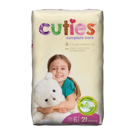 Cuties Complete Care Baby Diapers Size 6 21 Count