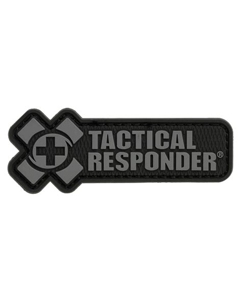 Tactical Responder Tr Logo Patch Black Tr Logo Black Tacwrk