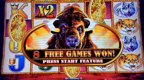 Buffalo Gold Slot Machine 6 Max Bet Bonuses Won And Big Buffalo Line Hit