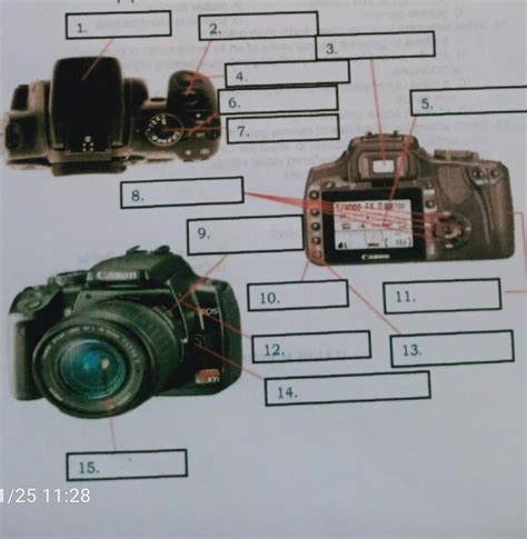 Parts Of A Camera Worksheet