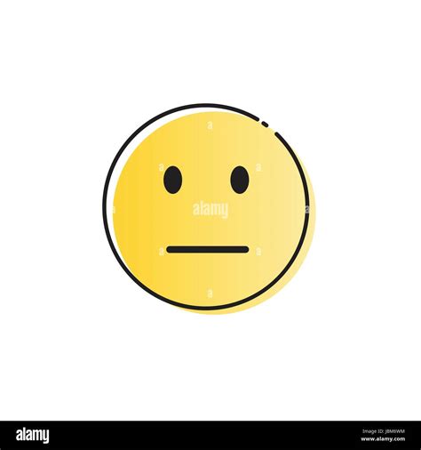 Yellow Cartoon Face Sad Negative People Emotion Icon Stock Vector Image