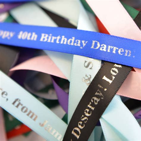 Personalised Birthday Ribbon By A Type Of Design