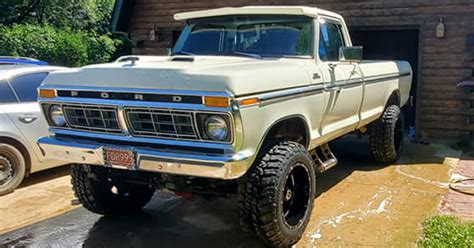 1977 Ford F250 73 Powerstroke Swapped Video Ford Daily Trucks