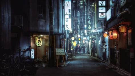 Alleyway In Tokyo 4k Ultrahd Wallpaper Backiee