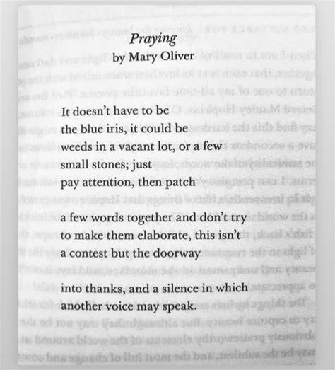 Praying Mary Oliver Poem Rpoetry
