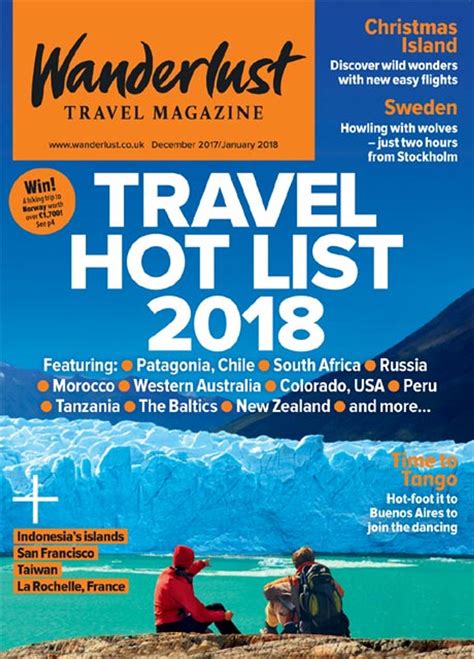 The December 2017january 2018 Issue Of Wanderlust Travel Magazine Is