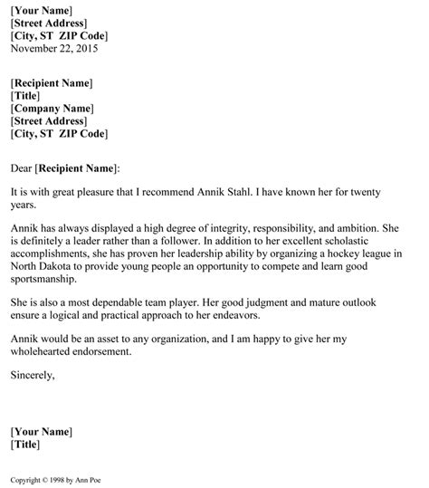 337 letter of recommendation templates you can download and print for free. 5 Samples of Reference Letter Format to Write Effective ...