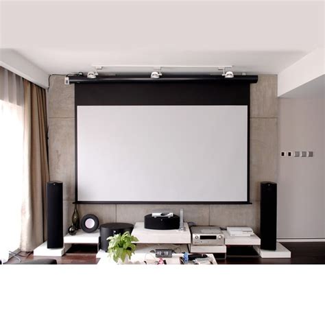 150 Inch 43 Format 4k 3d Electric Tab Tension Projection Screen