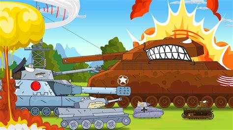 Kartun Tentang Pertempuran 45 Min Kartun Tentang Tank Tank Kartun Jahat Youtube