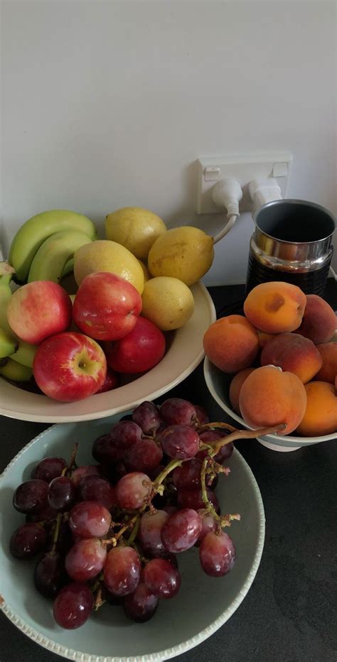There Are Many Different Types Of Fruit On The Table Together