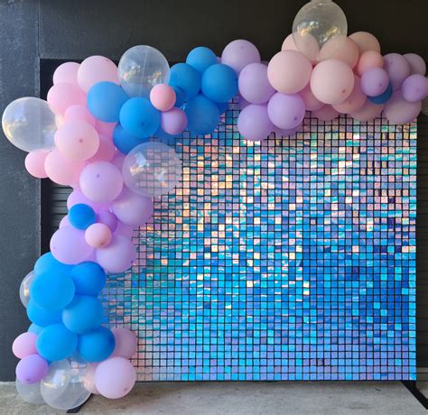 Iridescent Rainbow Shimmer Wall Simply Chic Events Event Hire Party Hire